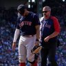 Boston Red Soxs Xander Bogaerts suffers thigh laceration covering bag