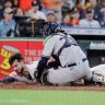Houston Astros Kyle Tucker tries to steal home amid PitchCom